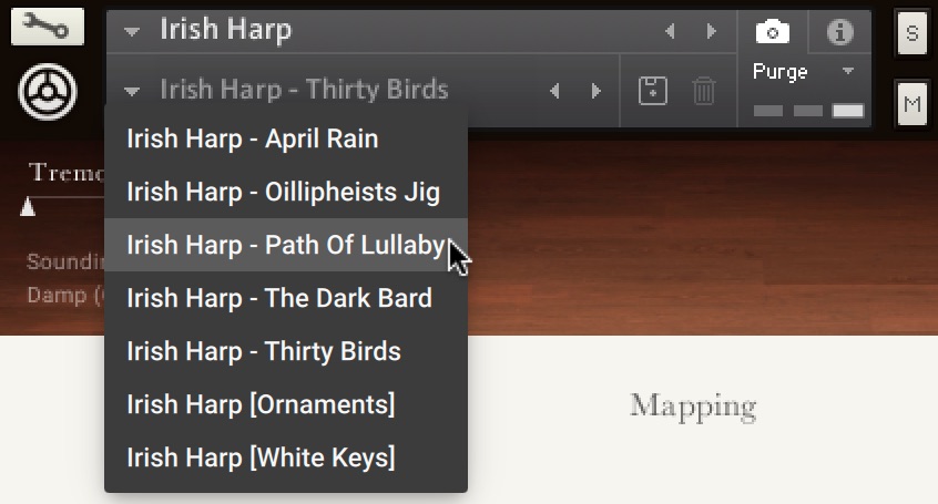 IRISH_HARP_Snapshot_Load_Menu.jpeg