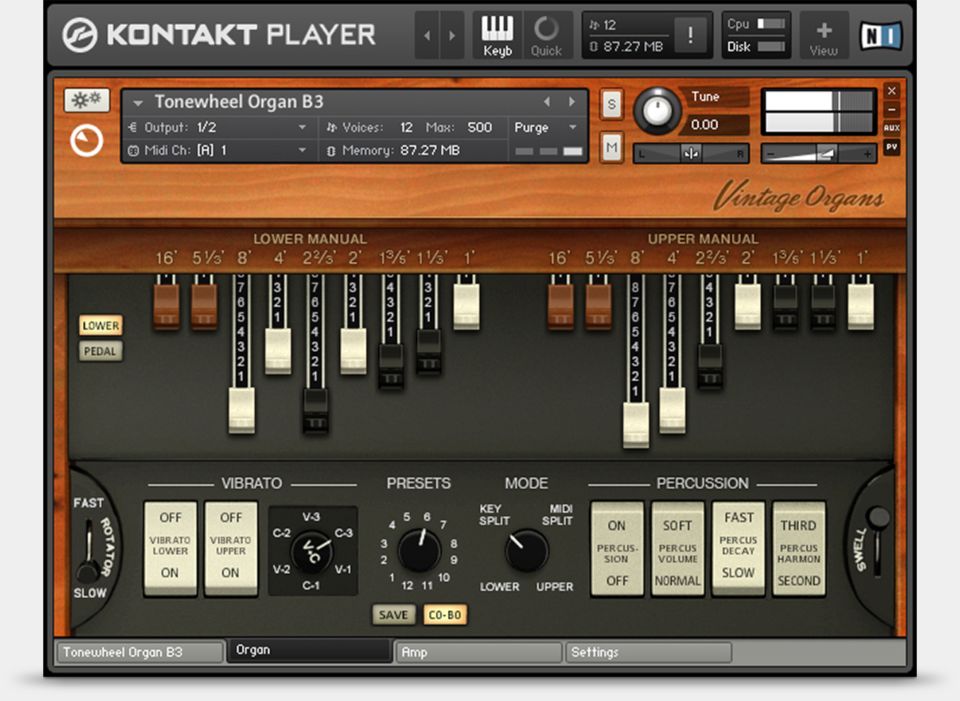 how to use native instruments vintage organs