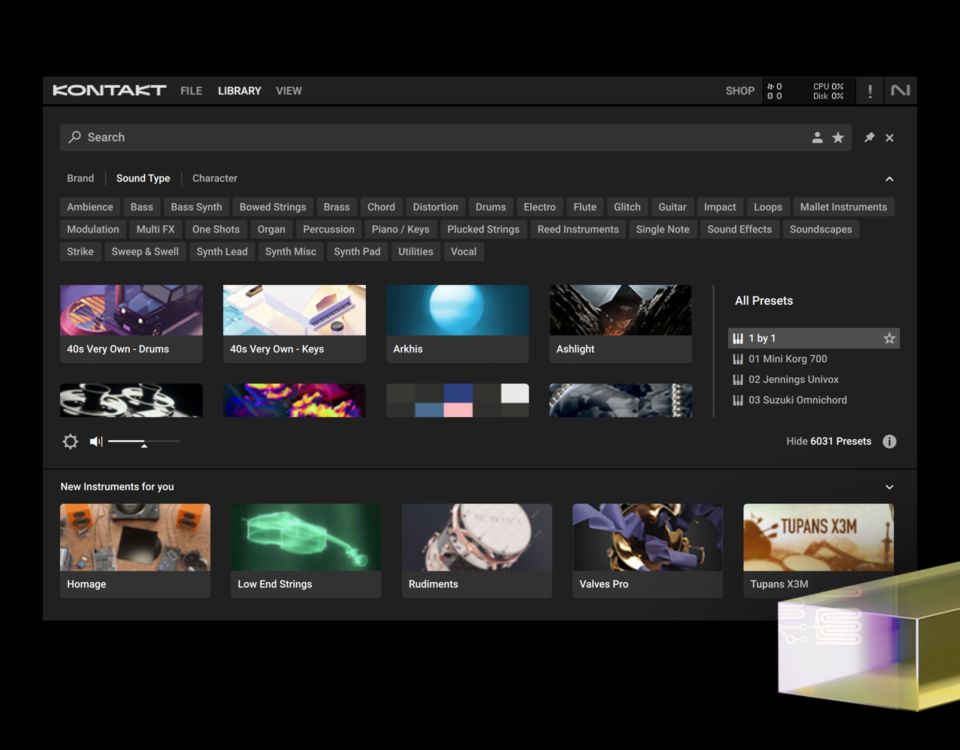 Kontakt 7 | The world's largest virtual instrument platform